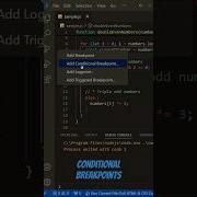 Use Conditional Breakpoints To Debug Big Loops Better In VS Code