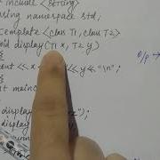 Function Template With Multiple Parameters In C Hindi Lec 125 Niharika Panda