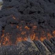 Tire Fire In West Odessa 4 9 2017