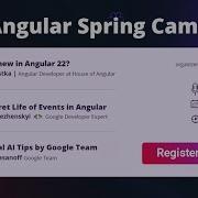 Angular Spring Camp FINAL ONE 2026 Edition