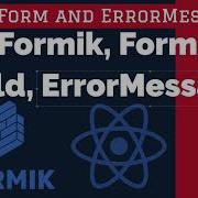 React Formik Form Field Error Message Component 07