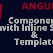 Component With Inline Style Template Angular Tutorial