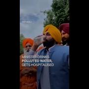 Indian Minister Falls Sick After Drinking Polluted Water