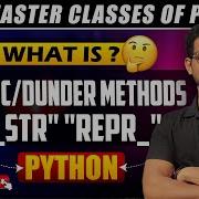 Mastering Python OOP Magic Dunder Methods Explained With Examples PART 1 By Prasanna Sir