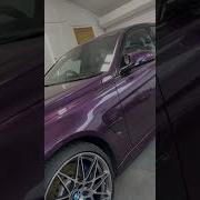 F80 M3 Purple Silk At The Detailers Before Tyre Dressing