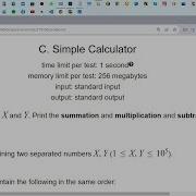 How To Make A Simple Calculator Using C Codeforces Sheet 1 Problem A Solution