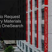 Two Minute Videos How To Request Library Materials Using OneSearch