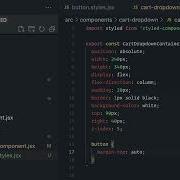 11 CSS In JS Styled Components 004 Styled Component Cart Dropdown