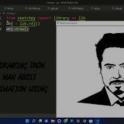 Draw Tony Stark Using Python With Code