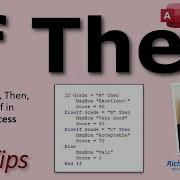 If Then ElseIf Else End If Conditional Statements In Microsoft Access VBA Visual Basic