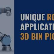 Unique Robot Application 3D Bin Picking