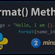 Learn Python String Format Method In 2 Minutes