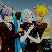 MMD WAVE Miku Len Kaito Remake With New Model