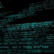 Abstract Programming Code Moves In The Camera Software Development Concept 4K