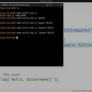 1 2 Hello World Command Line Getting Started Nodejs