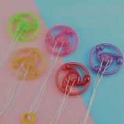 Hand Pull Luminous Flashing Rope Flywheel Toy Light Toy Novelty Children Kids Party Birthday Gift
