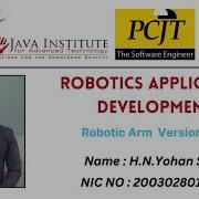 Robotic Arm Robotics Application Development Java Institute Robotic Video 02