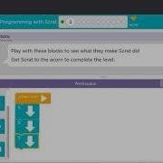 Code Org Course A Lesson 5 Programming With Scrat