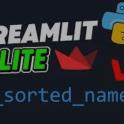 Streamlit SQLite Tutorial 6 Sort Data Alphabetically In Your Python App