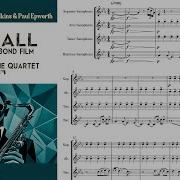 SATB Skyfall By Adele Adkins Paul Epworth For Saxophone Quartet