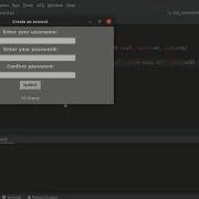 Project Based Python GUI Username And Password