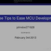 Tips And Tricks For Microcontroller Programming And Debugging