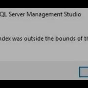 Sql Server 2018 Index Was Outside The Bounds Of The Array In Urdu Hindi