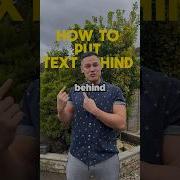 Как сделать так чтобы текст был виден позади вас в видео Capcut Capcuttips Kaicreative