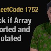 Check If Array Is Sorted And Rotated Leetcode 1752 Python