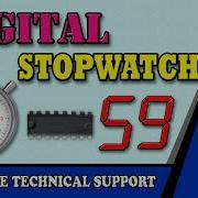 Build A Digital Stopwatch Using 4026 IC Step By Step Tutorial Digital Stopwatch 60 Sec Electronics