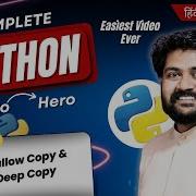 Shallow Copy And Deep Copy Hindi Urdu Lec 25 Data Types In Python