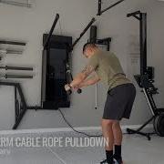 Straight Arm Cable Rope Pulldown