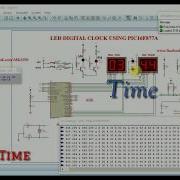 Real Time Clock Using PIC16F877A Proteus Simulation