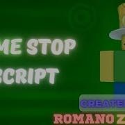 Universal Time Stop Script ROBLOX EXPLOITING