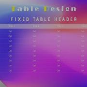 How To Create A Fixed Header Table Design Using Pure HTML CSS M Technical Tech