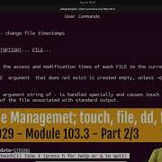 Managing Files In Linux Unix Systems Part 2 3 Touch Dd File Find
