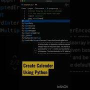 Create Calendar Of Specified Month Using Python Shorts Coding Programming