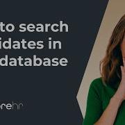 Quick Tip How To Search Candidates In Your Database