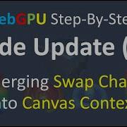 WebGPU Code Update 2 Merging Swap Chain Into Canvas Context