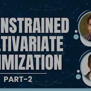25 Unconstrained Multivariate Optimization Part 2 Data Science For Engineers
