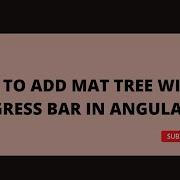 Mat Tree With Progress Bar In Angular Part 4
