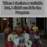 That Not Used Declared Chinrasu Variable Be Like