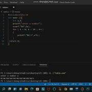 C Program To Print Multiplication Table Of Any Number Vs Code