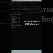 See List Of All Databases In Mysql And Switch To Another Database Mysql Tutorials Database