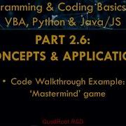 Coding In 3hrs With VBA Python Java JavaScript Part 2 6 Mastermind Game Code Walkthrough