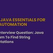 Java Program To Find String Permutations