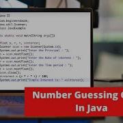 Number Guessing Game In Java Java Project