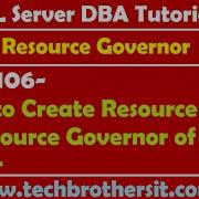 SQL Server DBA Tutorial 106 How To Create Resource Pool In Resource Governor Of SQL Server