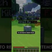 Mini Plugin Showcase GravesX Minecraft Plugin Minecraftshorts Minecraftplugins