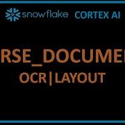 Snowflake AI GenAI PARSE DOCUMENT и его функциональные возможности